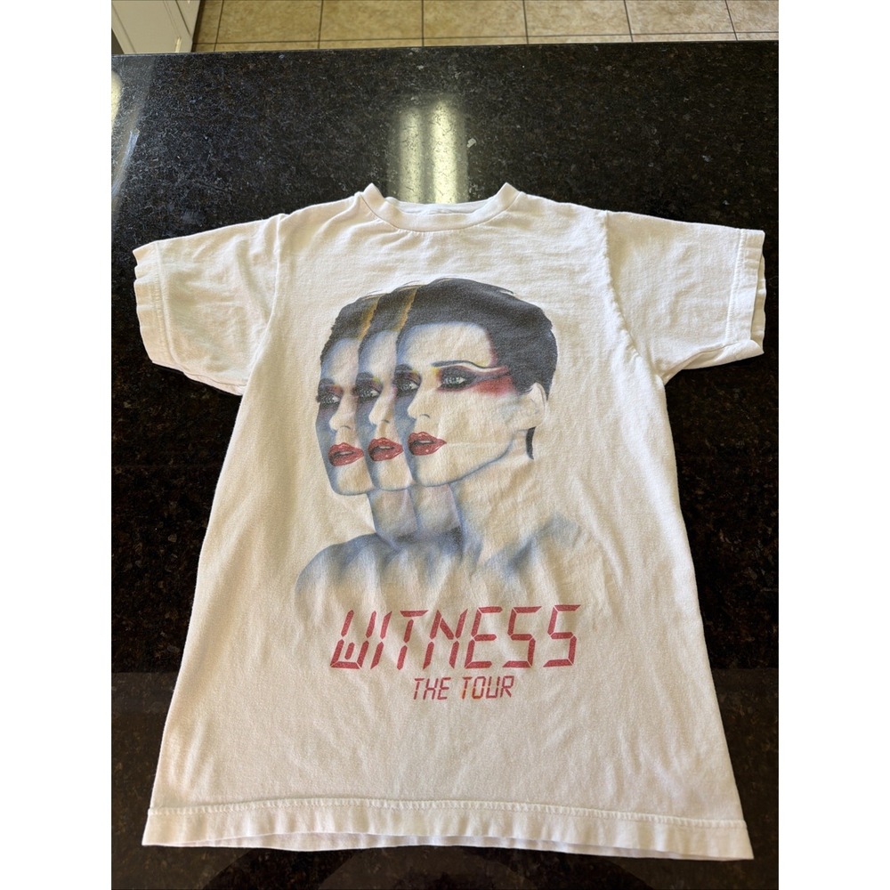 Katy Perry Witness the tour 2017 2018 Double sided Size XS White t-shirt Concert